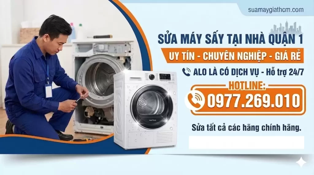 Sửa chữa bảo trì vệ sinh máy sấy Quận 1 | Thợ chuyên – Có mặt nhanh