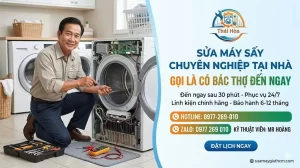 Sửa Máy Sấy Samsung Giá Rẻ Tại Nhà TPHCM | Khắc Phục Triệt Để Nhanh Chóng