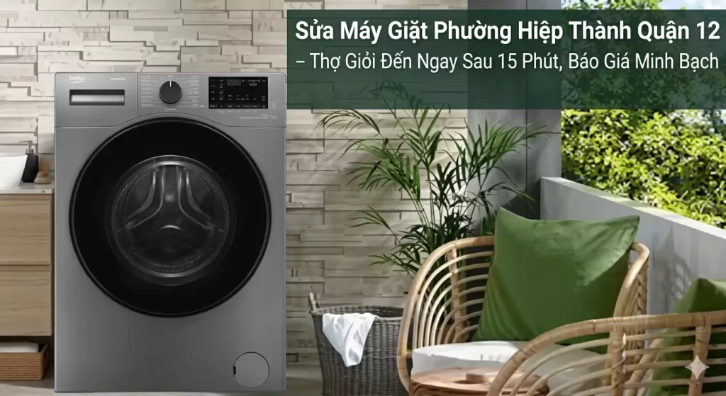 Sửa Máy Giặt Phường Hiệp Thành Quận 12 – Thợ Giỏi Đến Ngay Sau 15 Phút, Báo Giá Minh Bạch