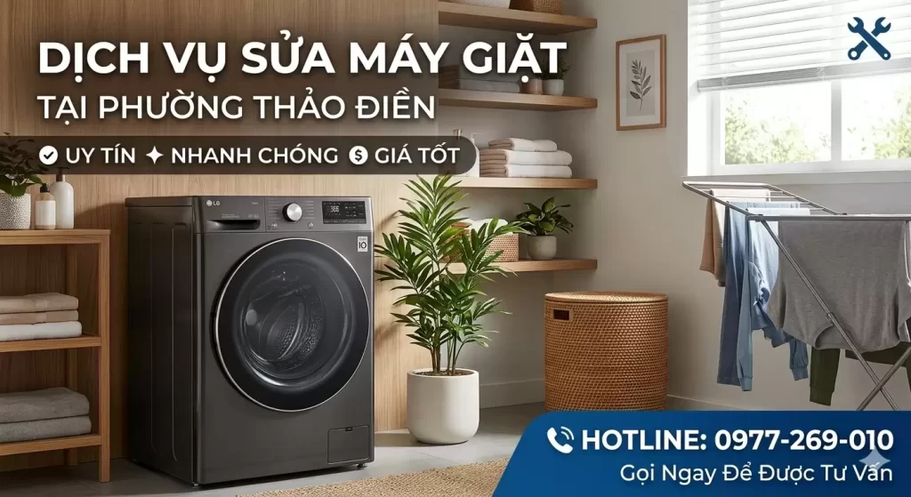 Dịch Vụ Sửa Máy Giặt Tại Phường Thảo Điền Uy Tín Nhanh Chóng, Giá Tốt