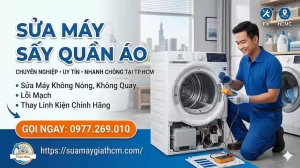 Sửa Máy Sấy Quần Áo – Giá Rẻ – Thợ Đến Ngay Sau 30 Phút