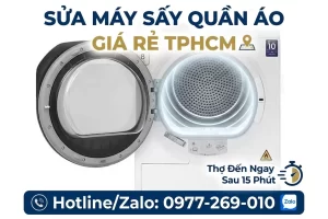 Sửa Máy Sấy TPHCM Tại Nhà Uy Tín | Thợ Đến Ngay Sau $15$ Phút