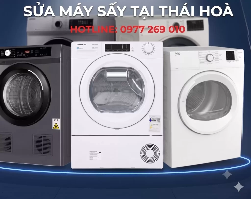 Sửa Máy Sấy Quần Áo Không Nóng TPHCM | Tại Nhà Uy Tín Thợ Đến Ngay Sau 15 Phút