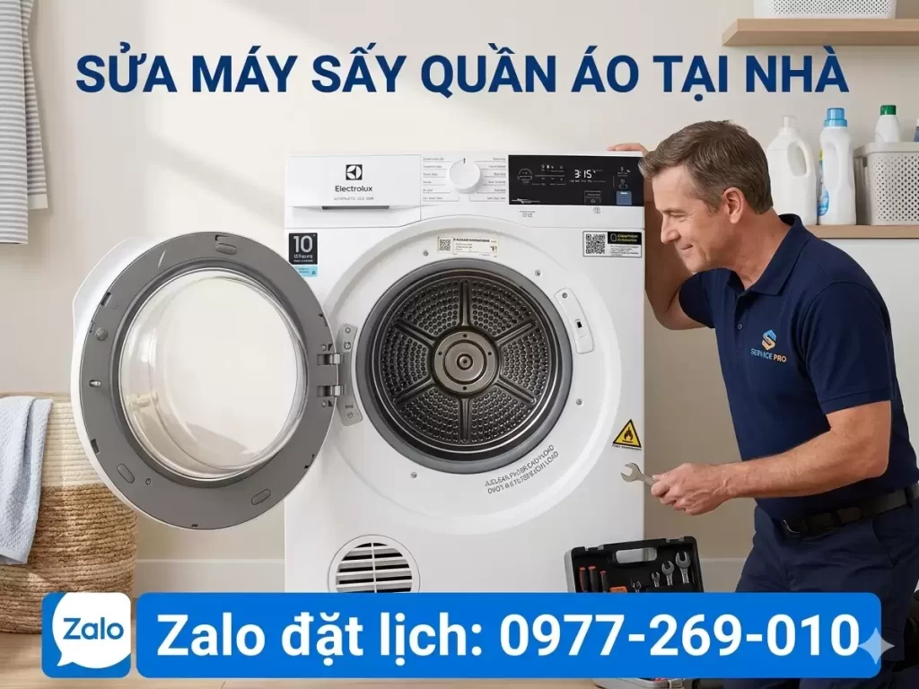 SỬA MÁY SẤY QUẦN ÁO ELECTROLUX TẠI TPHCM GIÁ RẺ | THỢ ĐẾN NGAY SAU $15\text{ PHÚT}$