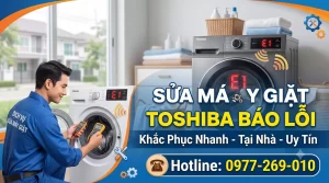 SỬA MÁY GIẶT TOSHIBA BÁO LỖI E23 GÒ VẤP | KHẮC PHỤC TRIỆT ĐỂ 100%