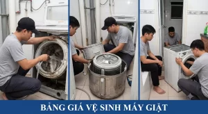 Rửa Máy Giặt – Tháo Lồng Xịt Rửa Sạch Bong Tại Nhà TPHCM