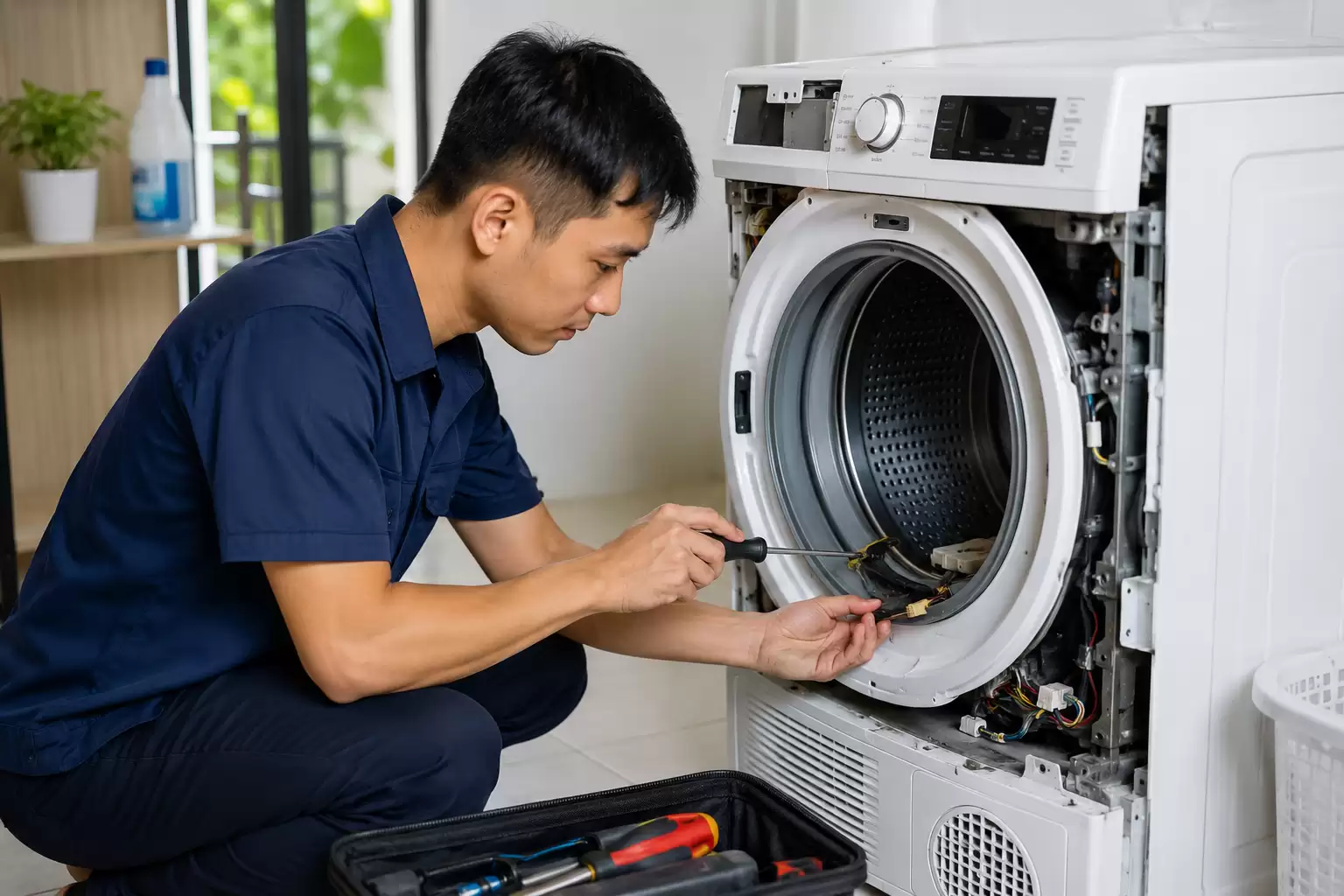 Sửa Chữa Máy Sấy Quần Áo HCM Tại Nhà – Gọi Là Có Người Hỗ Trợ