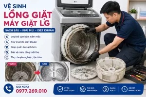 Vệ Sinh Lồng Giặt Máy Giặt LG | Giá Minh Bach