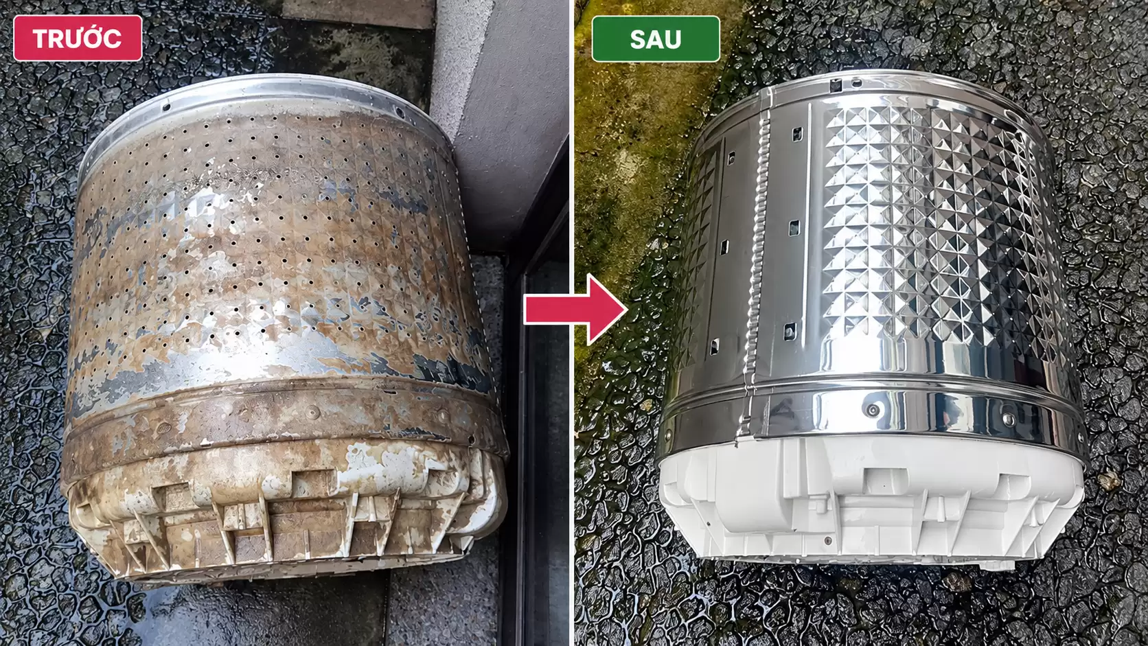 Vệ Sinh Lồng Giặt Máy Giặt LG | Giá Minh Bach