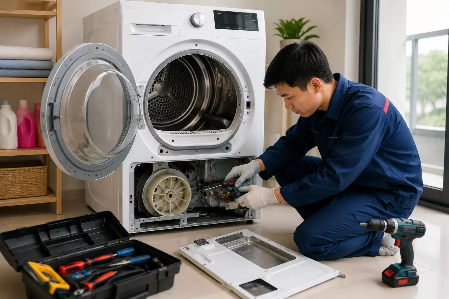 Sửa Máy Sấy Quần Áo Quận Bình Tân | Thợ Tới Lẹ Báo Dúng Giá