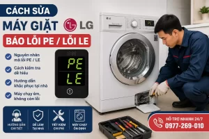 Cách Sửa Máy Giặt LG Báo Lỗi PE / Lỗi LE