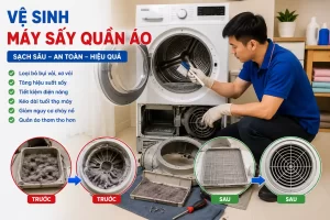 Vệ Sinh Máy Sấy Quần Áo TPHCM | Chống Cháy Nổ