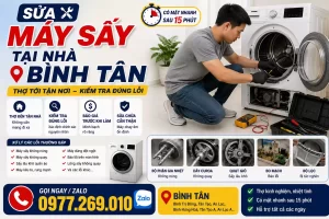 Sửa Máy Sấy Tại Nhà Bình Tân – Thợ Tới Nơi Kiểm Tra Đúng Lỗi