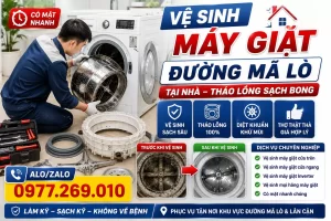 Vệ Sinh Máy Giặt Đường Mã Lò Tại Nhà – Tháo Lồng Sạch Bong