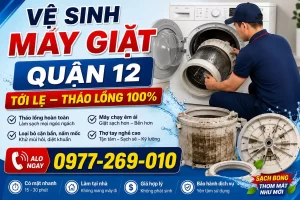 Vệ Sinh Máy Giặt Toshiba Quận 12 Tới Lẹ Tháo Lồng 100%
