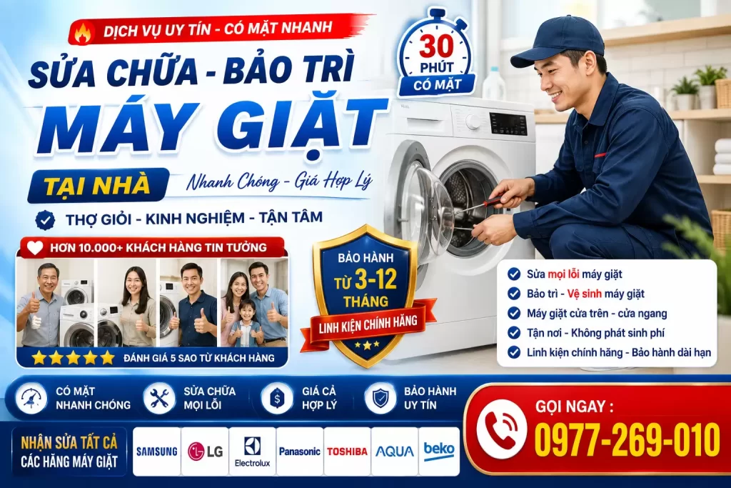 Thợ sửa máy giặt tại nhà