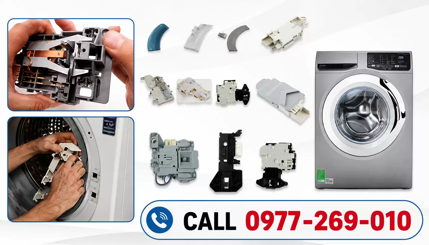 Thay Khóa Cửa Máy Giặt Electrolux | Báo Lỗi E40, Báo 1 Giá