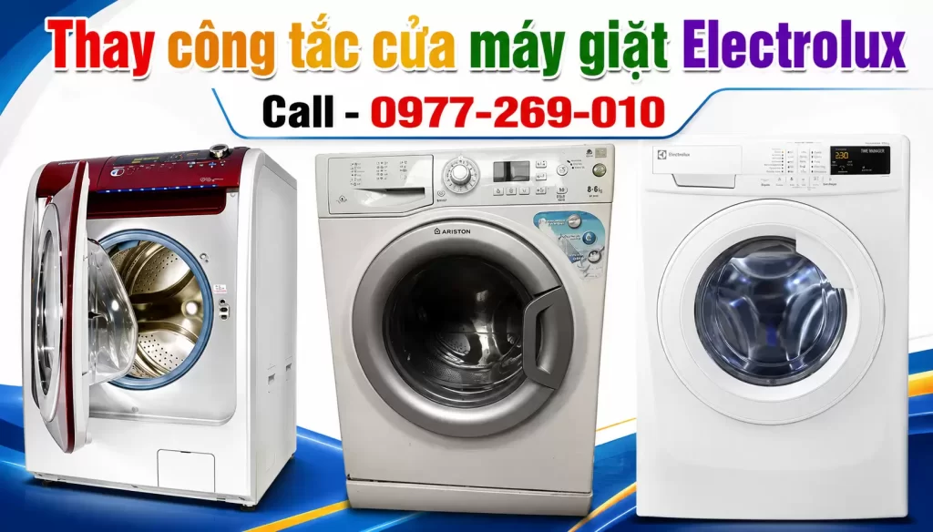 thay khóa cửa máy giặt electrolux