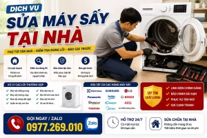 Dịch Vụ Sửa Máy Sấy Tại Nhà Thợ Rành Nghề | Báo Đúng 1 Giá