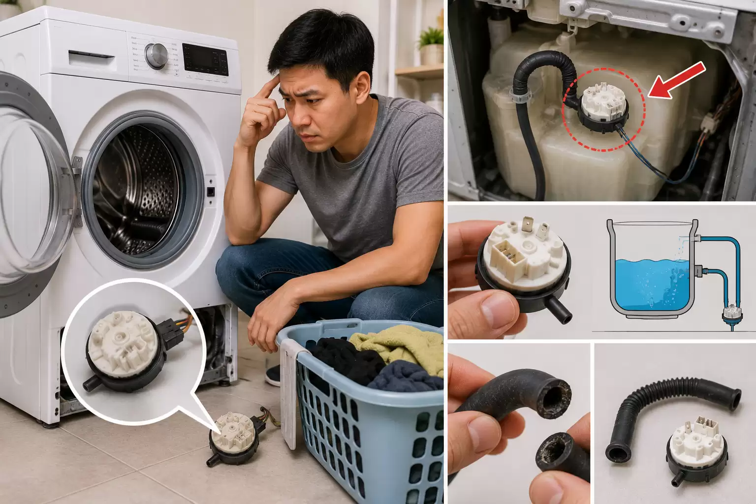 Cách Sửa Máy Giặt LG Báo Lỗi PE / Lỗi LE