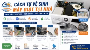 Cách Tự Vệ Sinh Máy Giặt Tại Nhà & Sự Thật Ít Thợ Nào Dám Kể