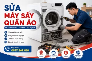 Sửa Máy Sấy Quần Áo Giá Rẻ TPHCM | Thợ Không Vẽ Bệnh