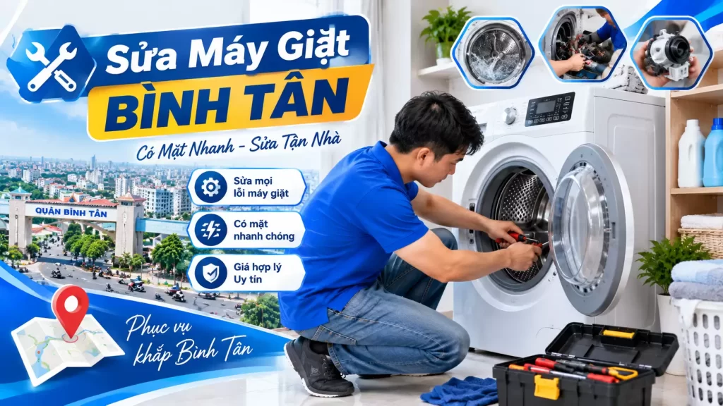 Thợ Sửa Máy Giặt Đường Tân Kỳ Tân Quý | Khám Mạch, Báo 1 Giá