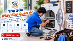 Sửa Máy Sấy Quần Áo Buổi Tối Tận Nhà Tới Lẹ | Báo 1 Giá