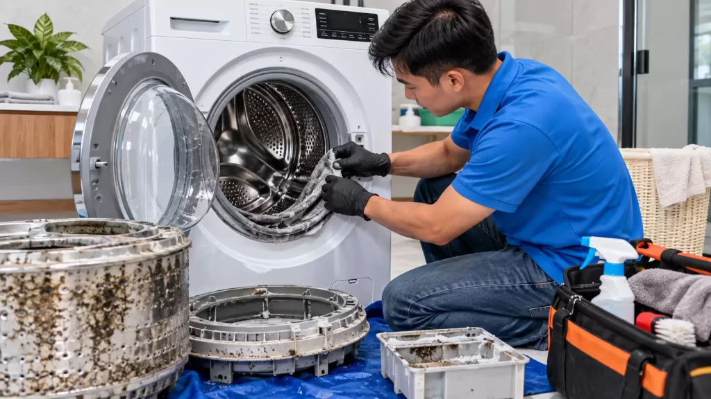 Sửa Máy Giặt Đường Quách Điêu – Thợ Gần Nhà Đến Sau 15 Phút Đo VOM Báo Giá Ngay