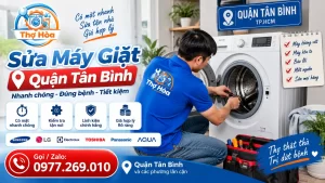 Sửa Máy Giặt Không Vắt Quận Tân Bình Tới Lẹ | Đo VOM, Báo 1 Giá