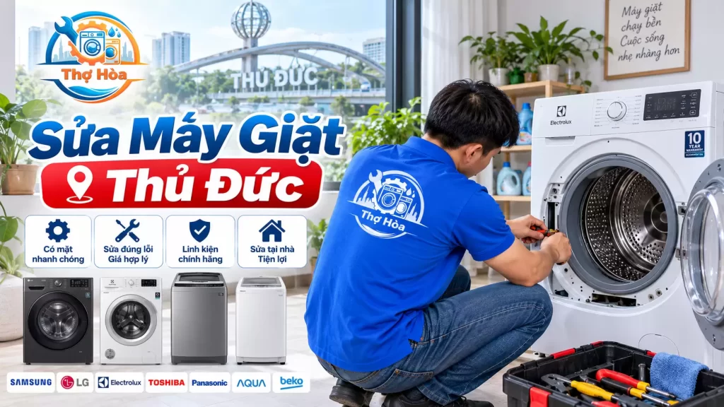 Thợ Sửa Máy Giặt Thủ Đức Lội Lẹ | Đo VOM, Báo 1 Giá