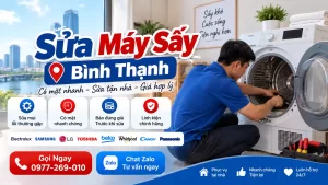 Sửa Máy Sấy Quần Áo Quận Bình Thạnh Tới Lẹ | Đo VOM Báo 1 Giá