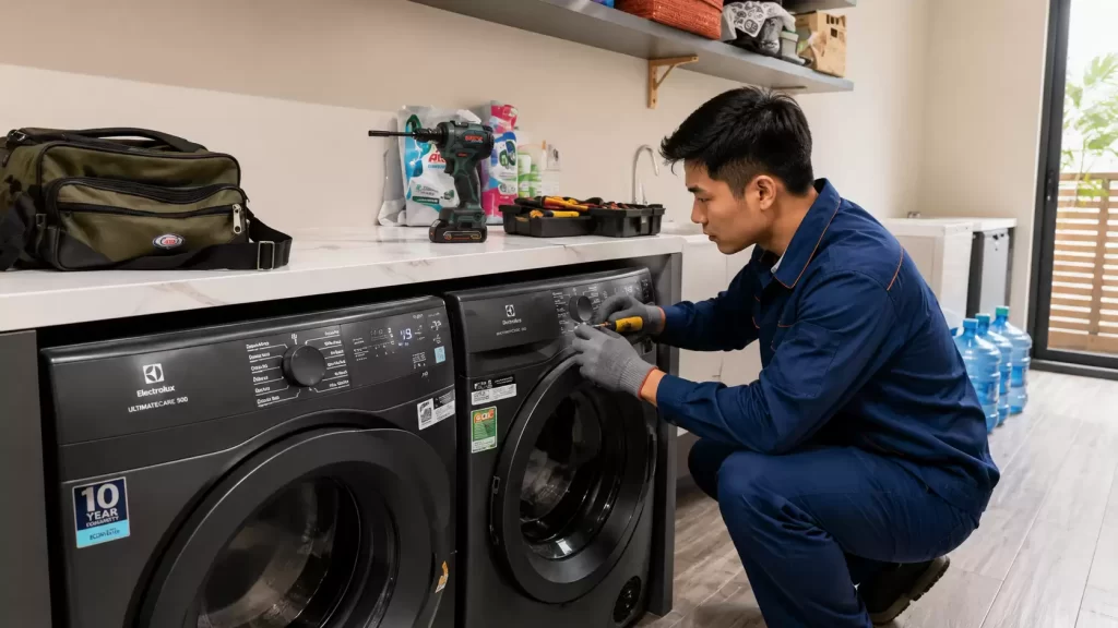 Sửa Máy Giặt Lê Văn Khương Tới Liền | Báo Đúng 1 Giá